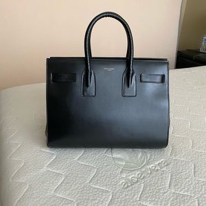 Saint Laurent sac de jour leather suede